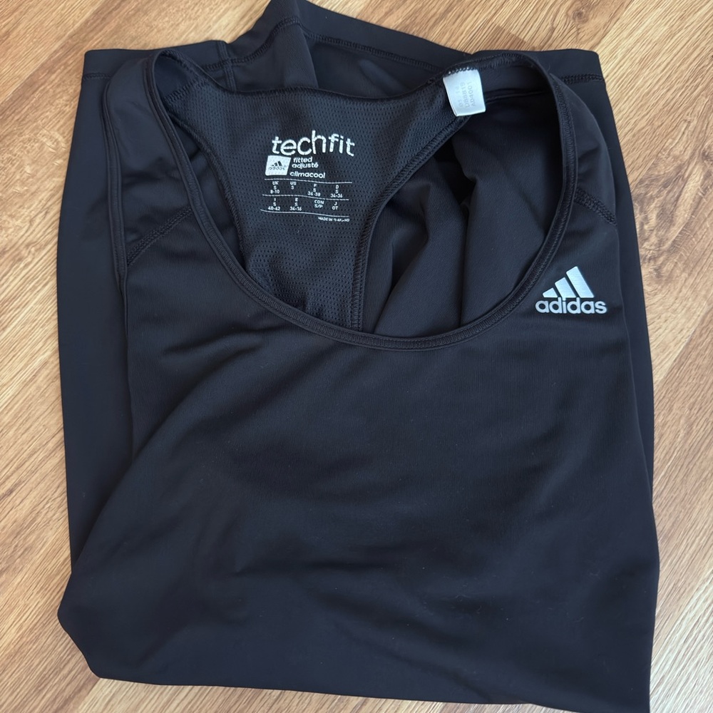 Adidas Black Techfit Performance Tank